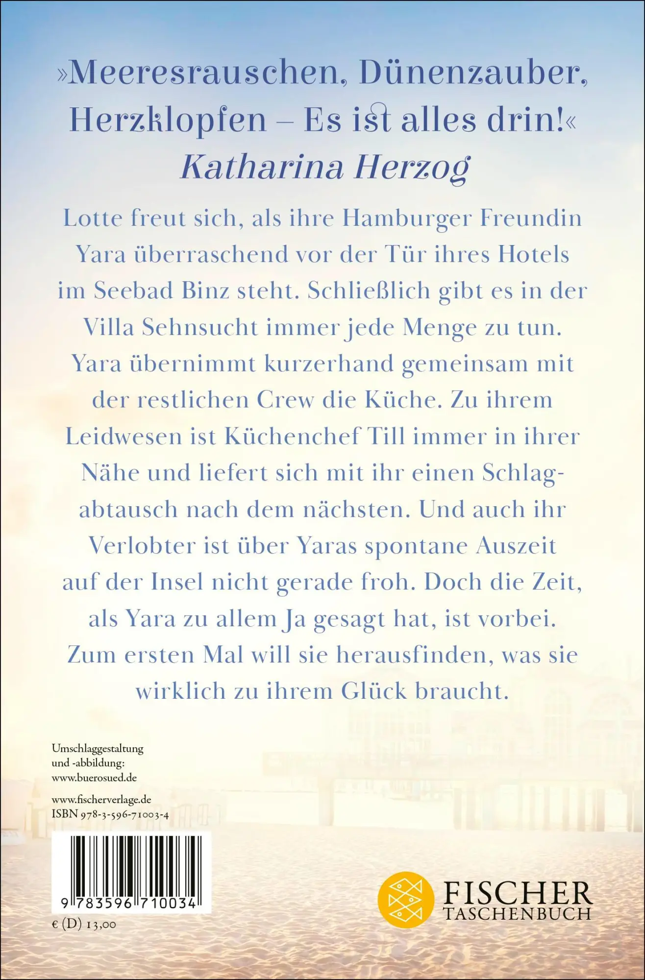Rückseite: 9783596710034 | Meeresleuchten in der Villa Sehnsucht | Ein Rügen-Roman | Mila Summers