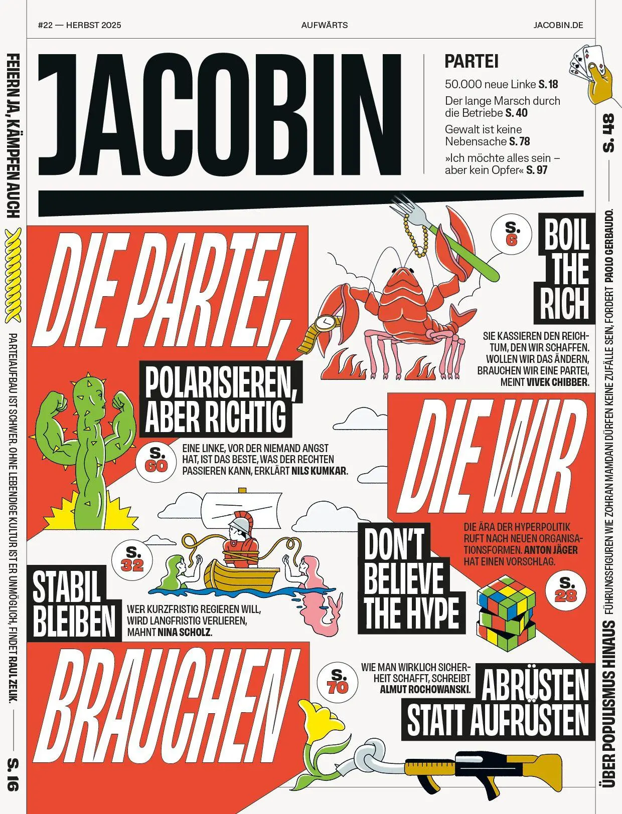 Cover: 9783691510034 | Die Partei, die wir brauchen | JACOBIN #22 | Vivek Chibber (u. a.)