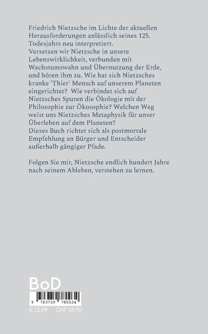 Rückseite: 9783759780034 | Suche nach einer besseren Welt | Nietzsche 2.0 | Jürgen Staab | Buch