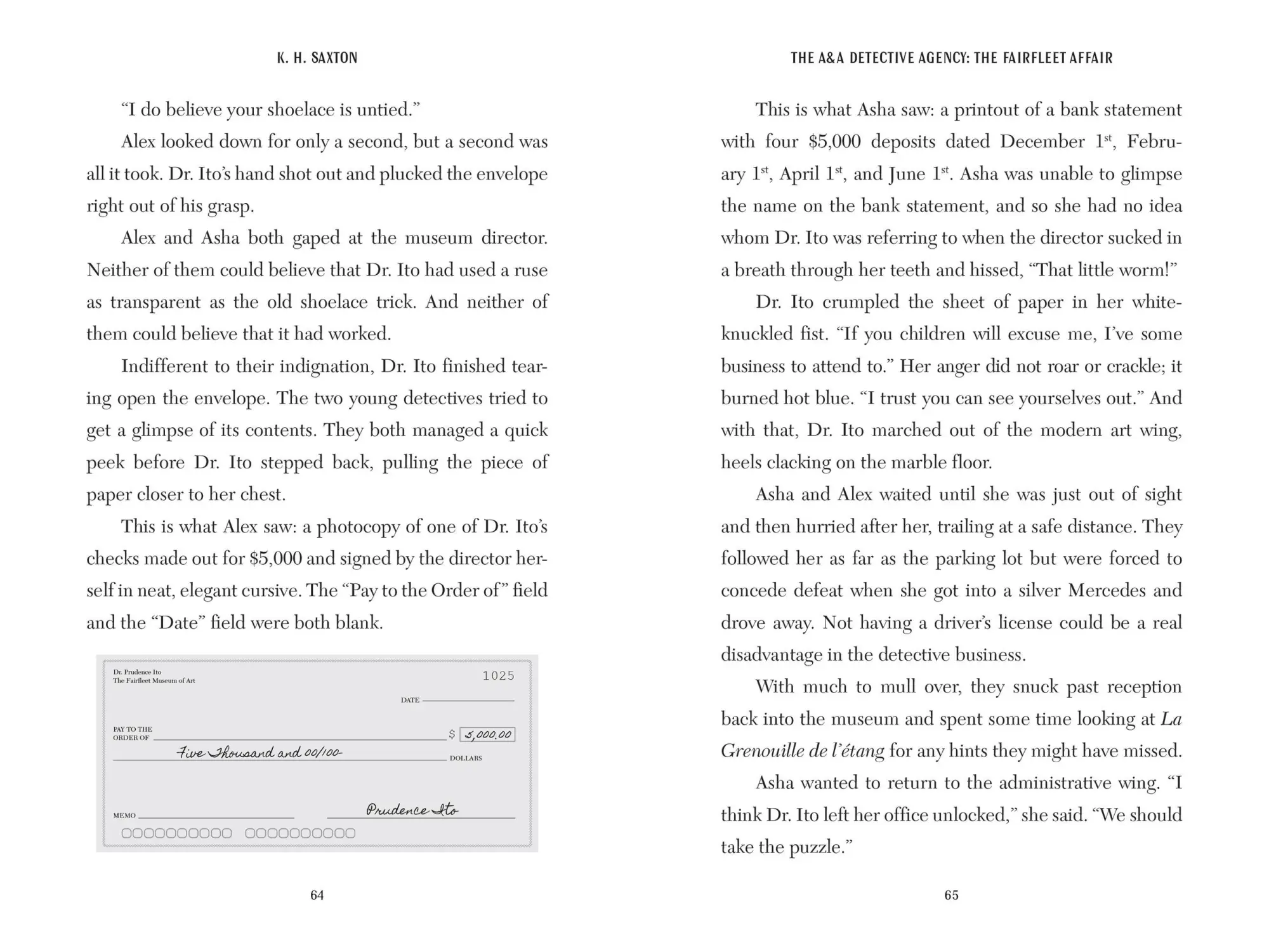 Bild: 9781454950134 | The A&amp;A Detective Agency: The Fairfleet Affair | K. Saxton H. | Buch