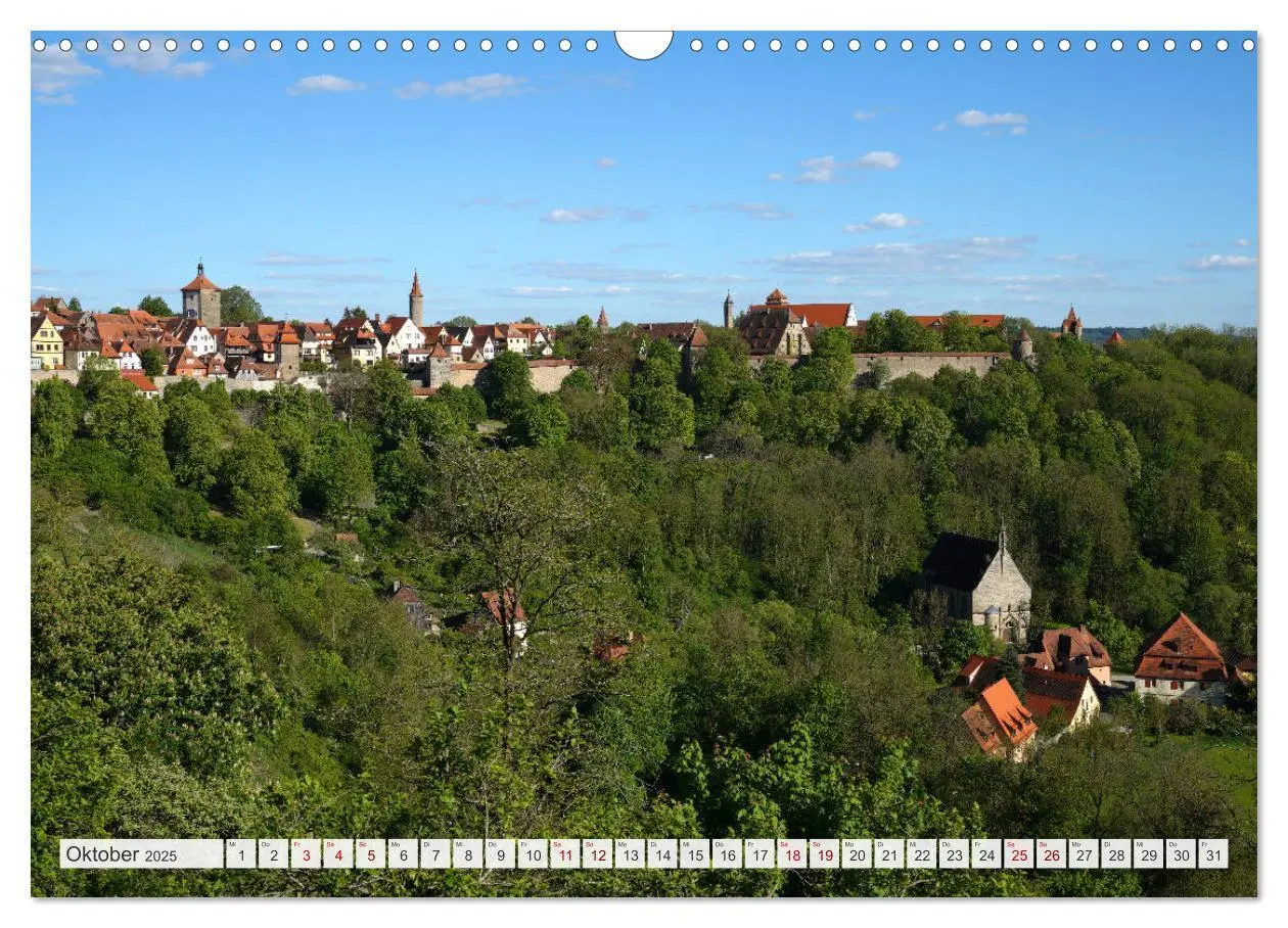 Bild: 9783435010134 | Rothenburg ob der Tauber. Sehenswürdigkeiten. (Wandkalender 2025...