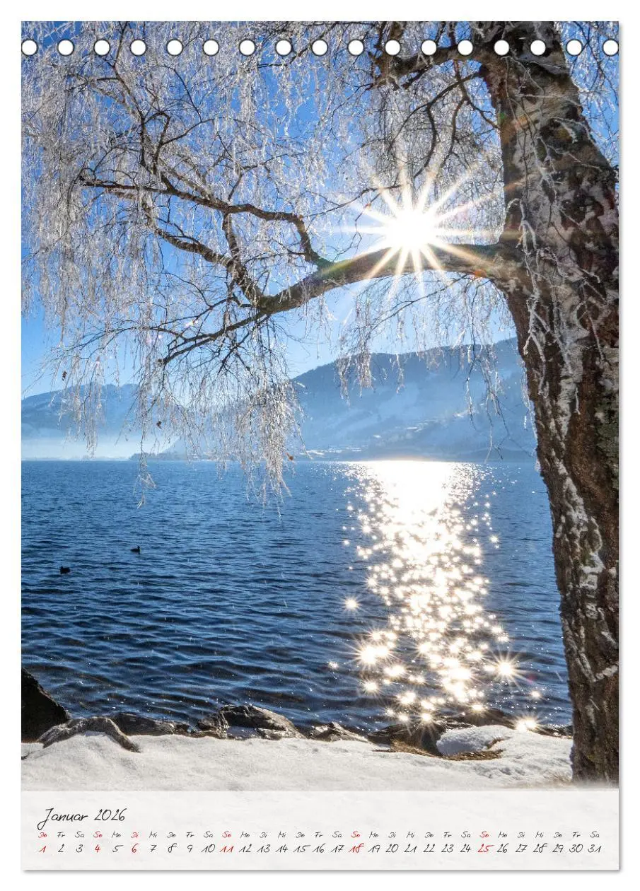 Bild: 9783516290134 | Rund um Zell am See (Tischkalender 2026 DIN A5 hoch), CALVENDO...