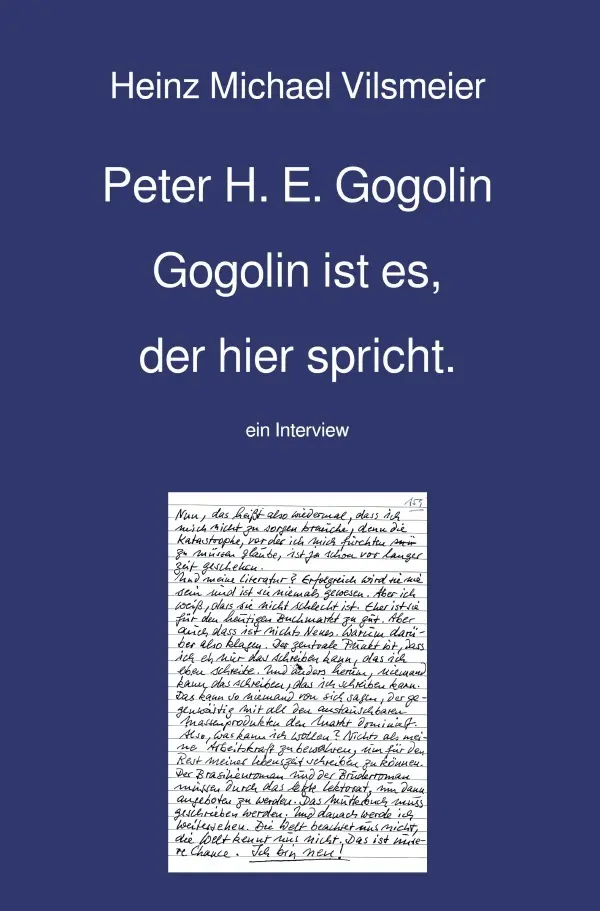 Cover: 9783565010134 | Peter H. E. Gogolin Gogolin ist es, der hier spricht. | Vilsmeier