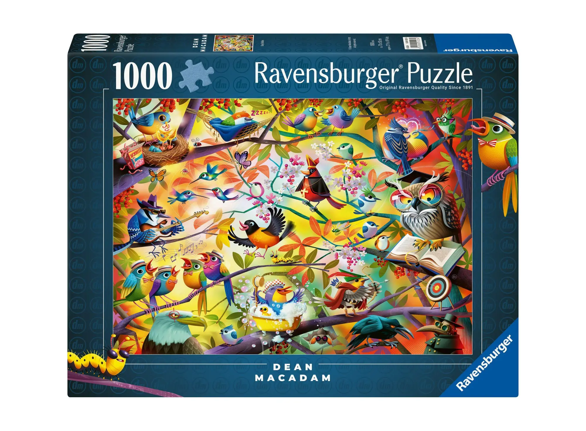 Cover: 4005555010234 | Erwachsenenpuzzle 1000 Teile - Dean MacAdam: Fleißige Vögelchen | 2026