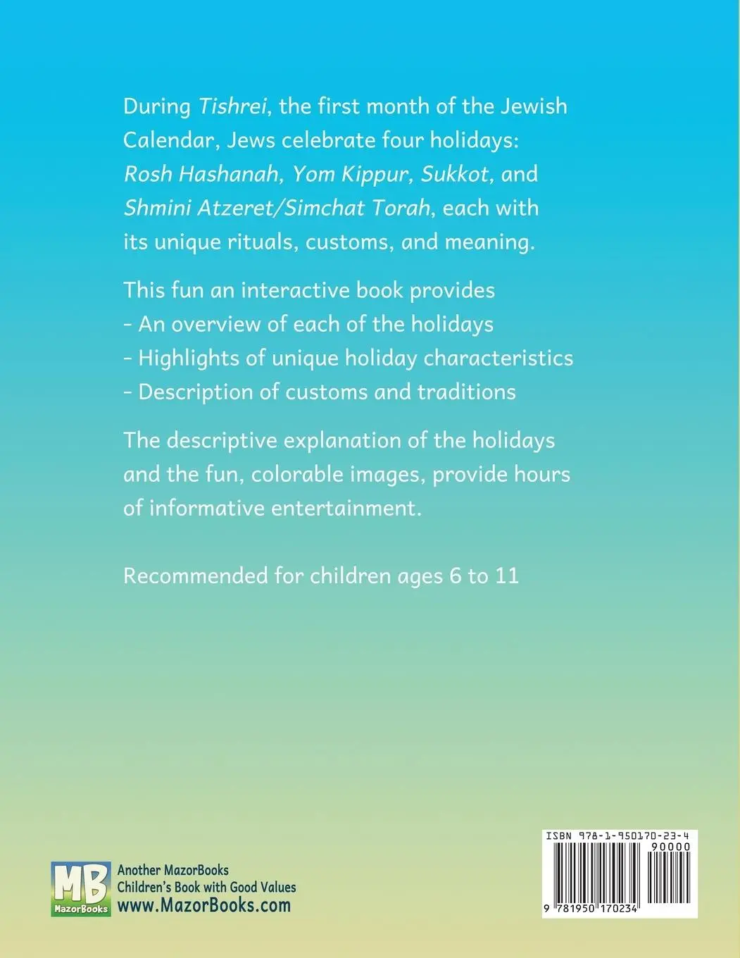 Rückseite: 9781950170234 | High Holidays &amp; More | Sarah Mazor | Taschenbuch | Englisch | 2019