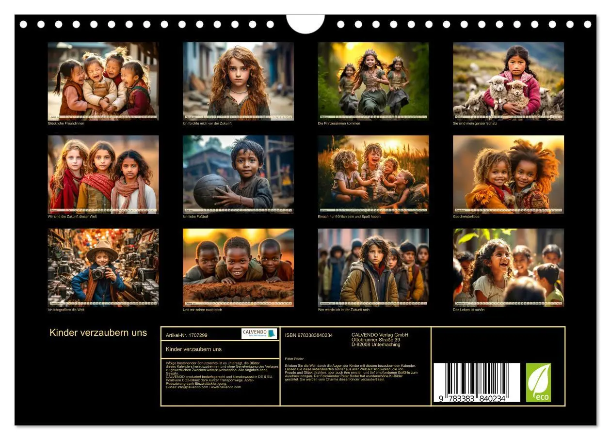 Bild: 9783383840234 | Kinder verzaubern uns (Wandkalender 2025 DIN A4 quer), CALVENDO...