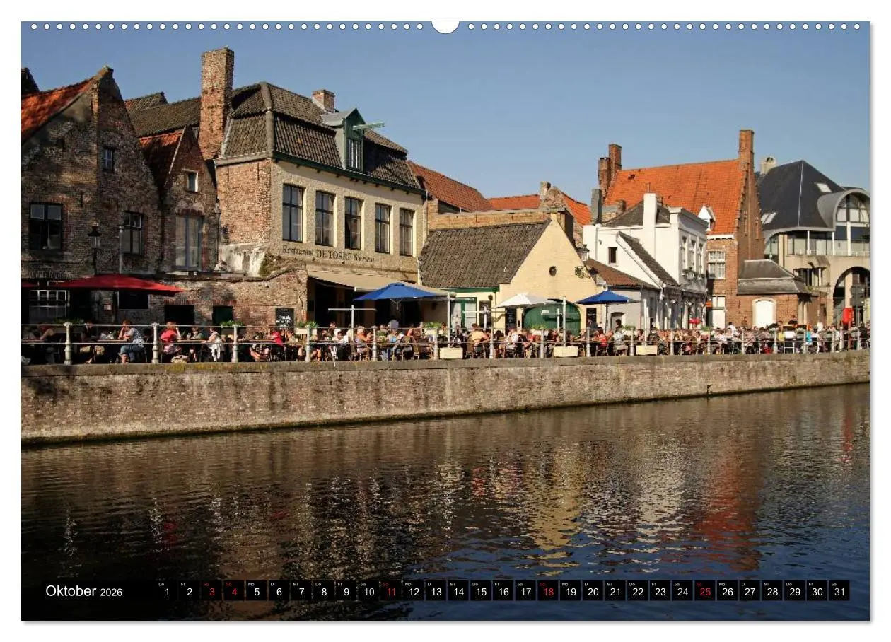 Bild: 9783516110234 | Brügge - Belgien (Wandkalender 2026 DIN A2 quer), CALVENDO...