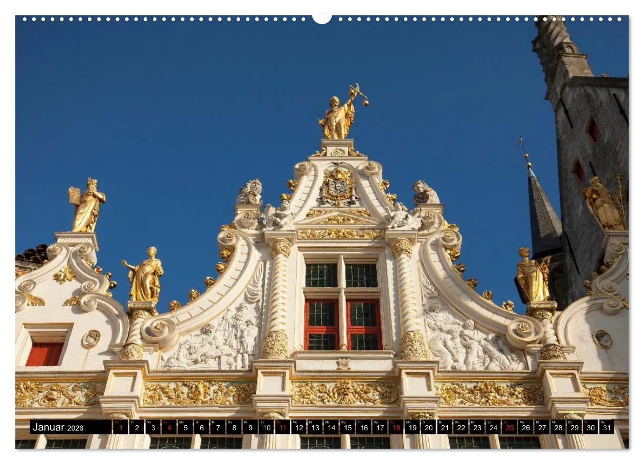 Bild: 9783516110234 | Brügge - Belgien (Wandkalender 2026 DIN A2 quer), CALVENDO...