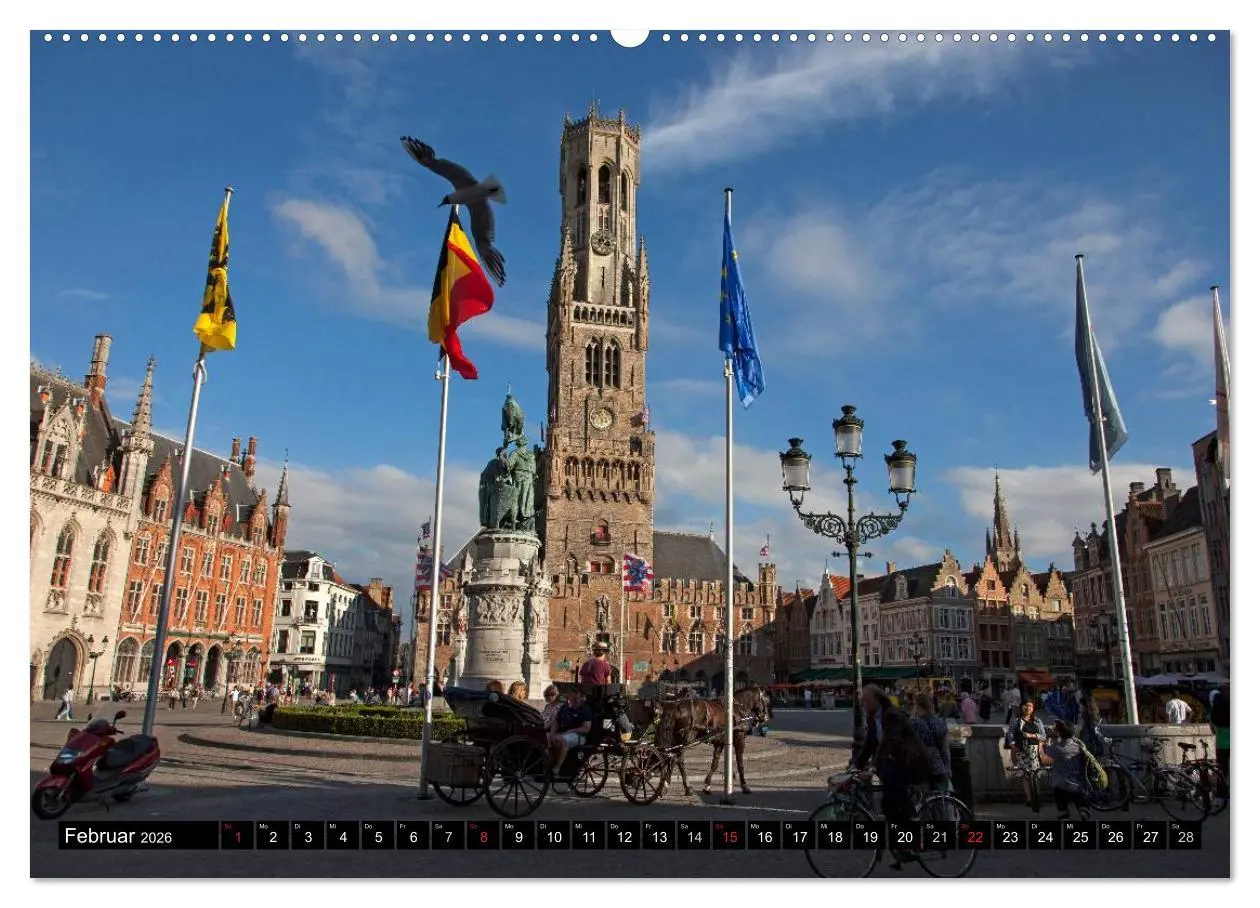 Bild: 9783516110234 | Brügge - Belgien (Wandkalender 2026 DIN A2 quer), CALVENDO...