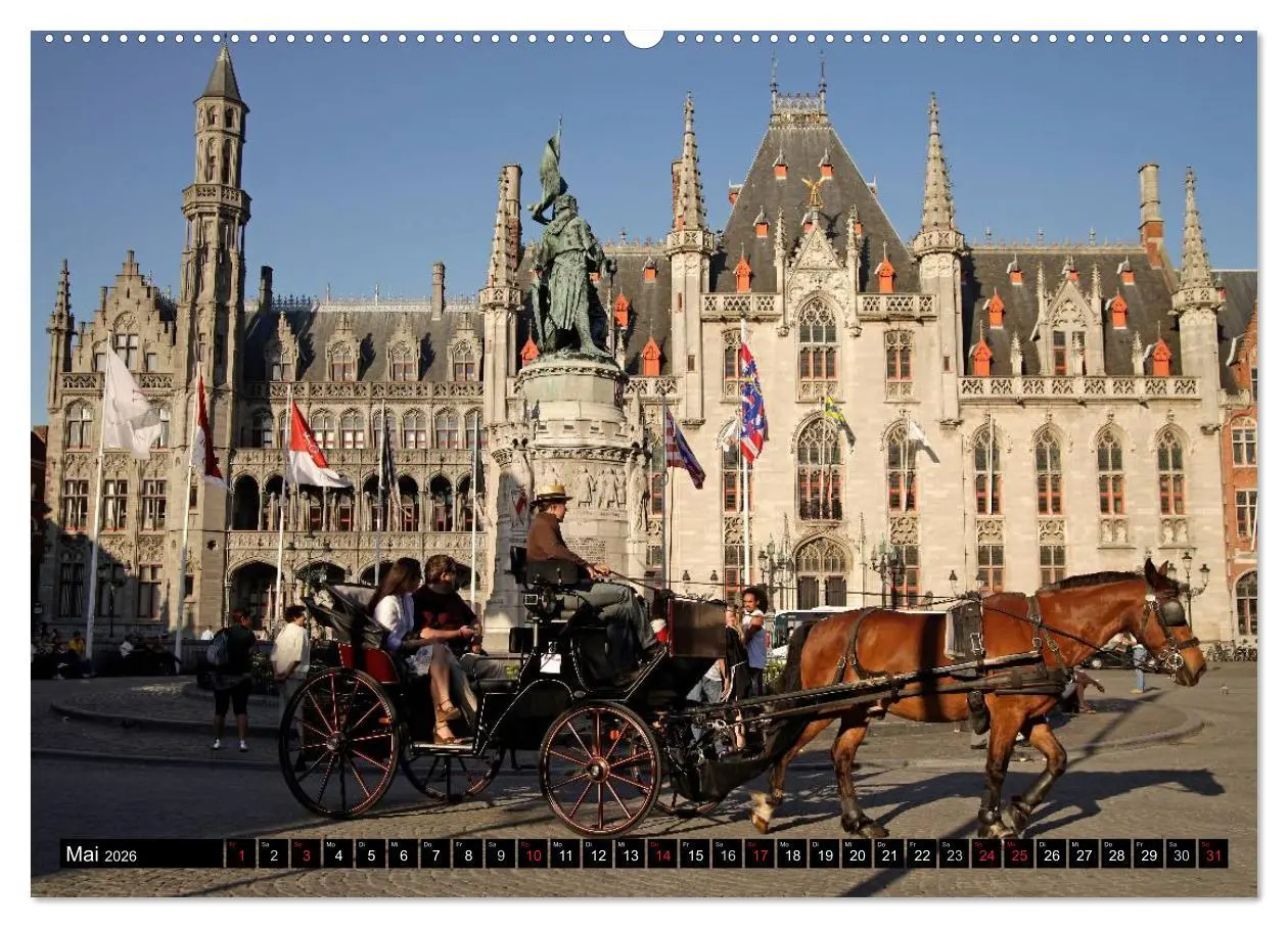 Bild: 9783516110234 | Brügge - Belgien (Wandkalender 2026 DIN A2 quer), CALVENDO...