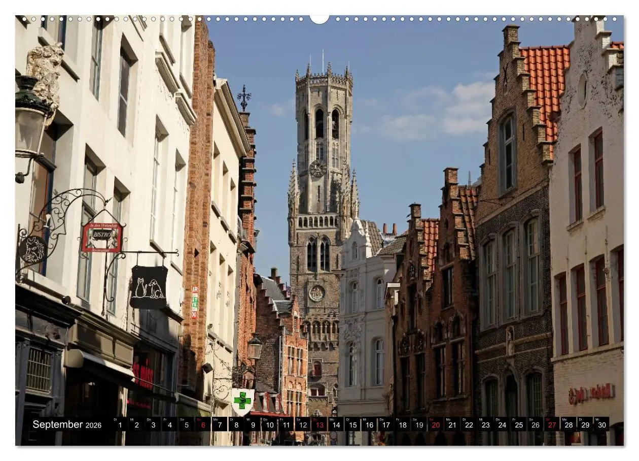 Bild: 9783516110234 | Brügge - Belgien (Wandkalender 2026 DIN A2 quer), CALVENDO...