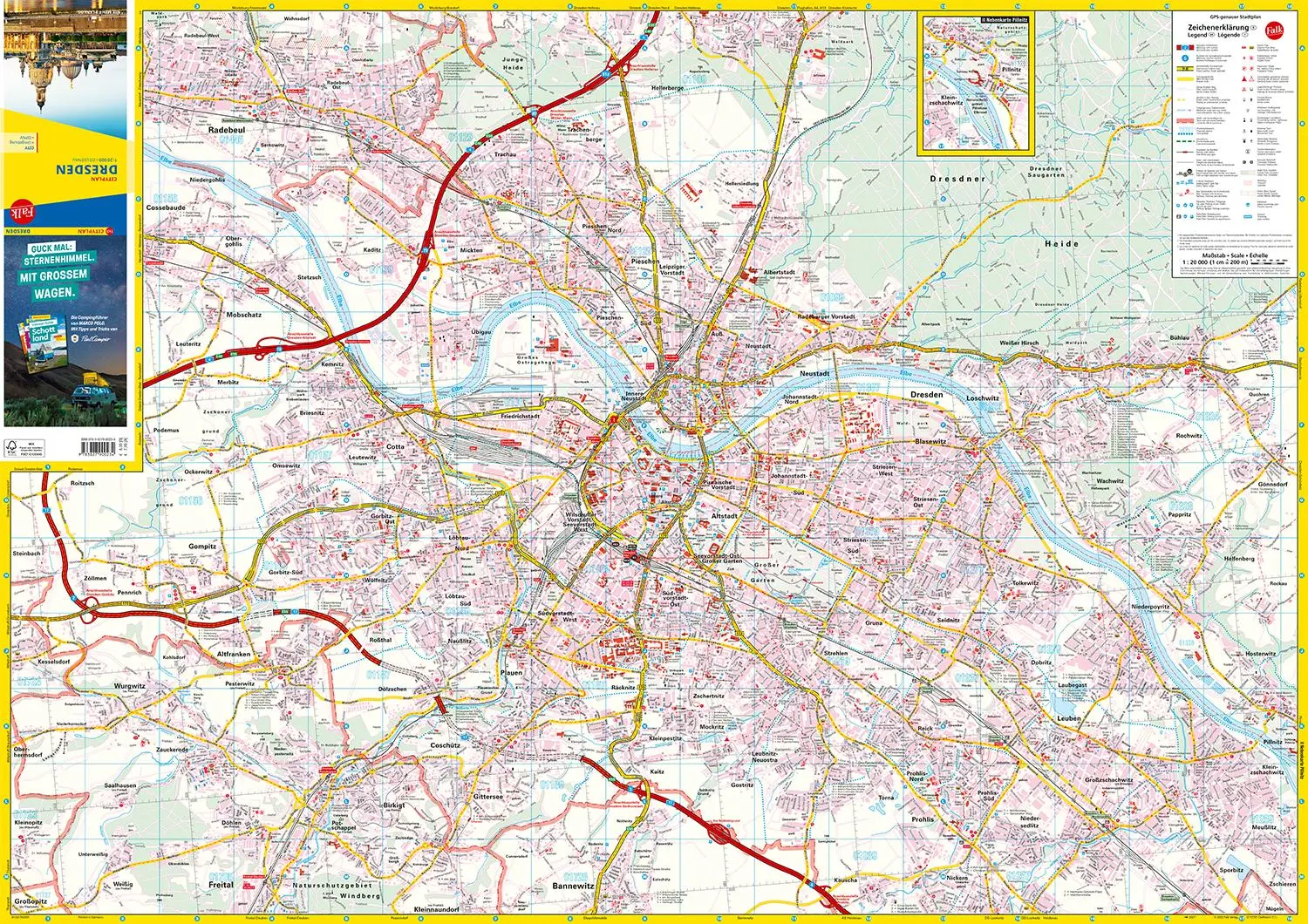 Bild: 9783827900234 | Falk Cityplan Dresden 1:20.000 | (Land-)Karte | Falk Citypläne | 2 S.