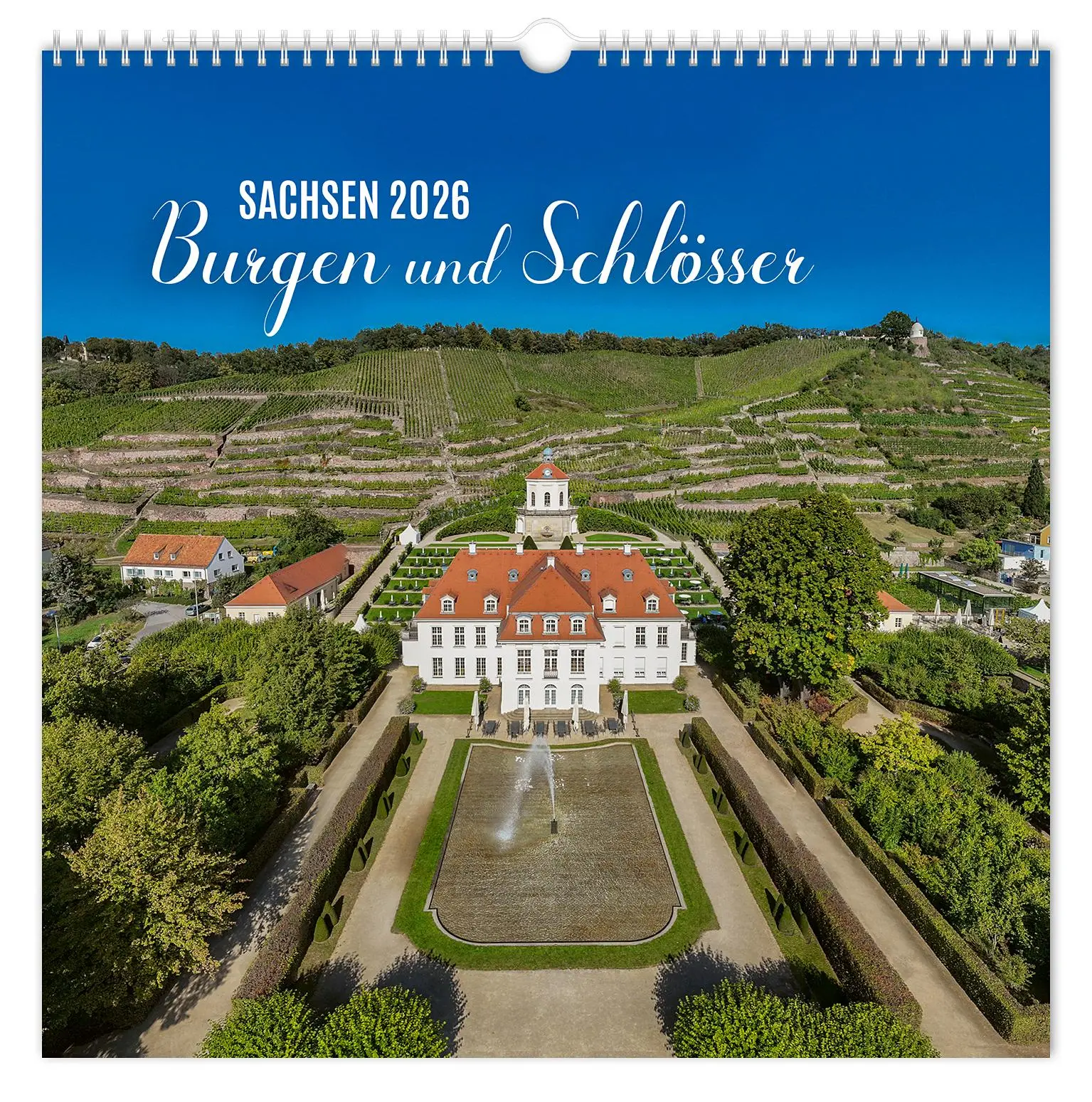 Cover: 9783910680234 | Kalender Burgen und Schlösser Sachsen 2026 | Peter Schubert | Kalender