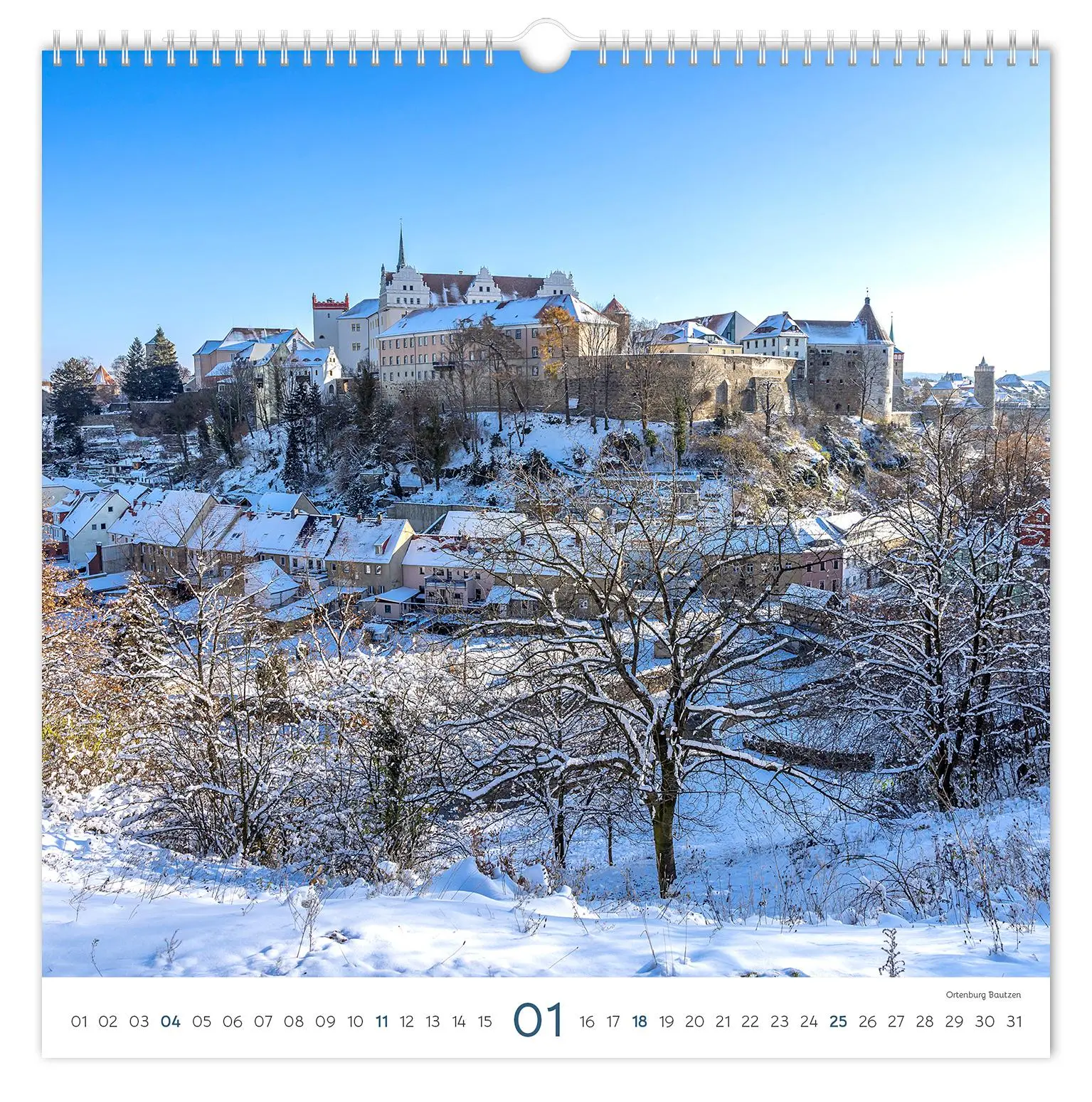 Bild: 9783910680234 | Kalender Burgen und Schlösser Sachsen 2026 | Peter Schubert | Kalender