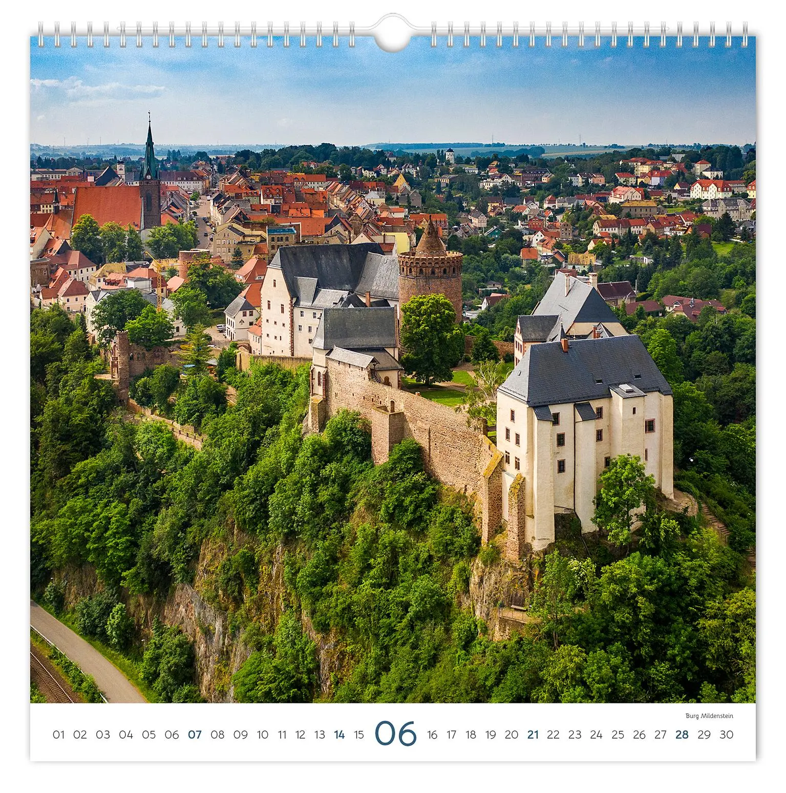 Bild: 9783910680234 | Kalender Burgen und Schlösser Sachsen 2026 | Peter Schubert | Kalender