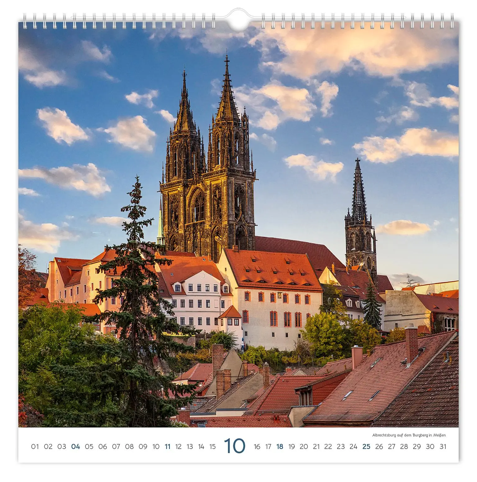 Bild: 9783910680234 | Kalender Burgen und Schlösser Sachsen 2026 | Peter Schubert | Kalender