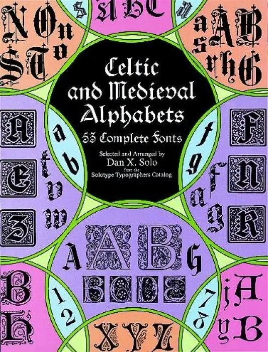 Cover: 9780486400334 | Celtic and Medieval Alphabets | 53 Complete Fonts | Dan X. Solo | Buch