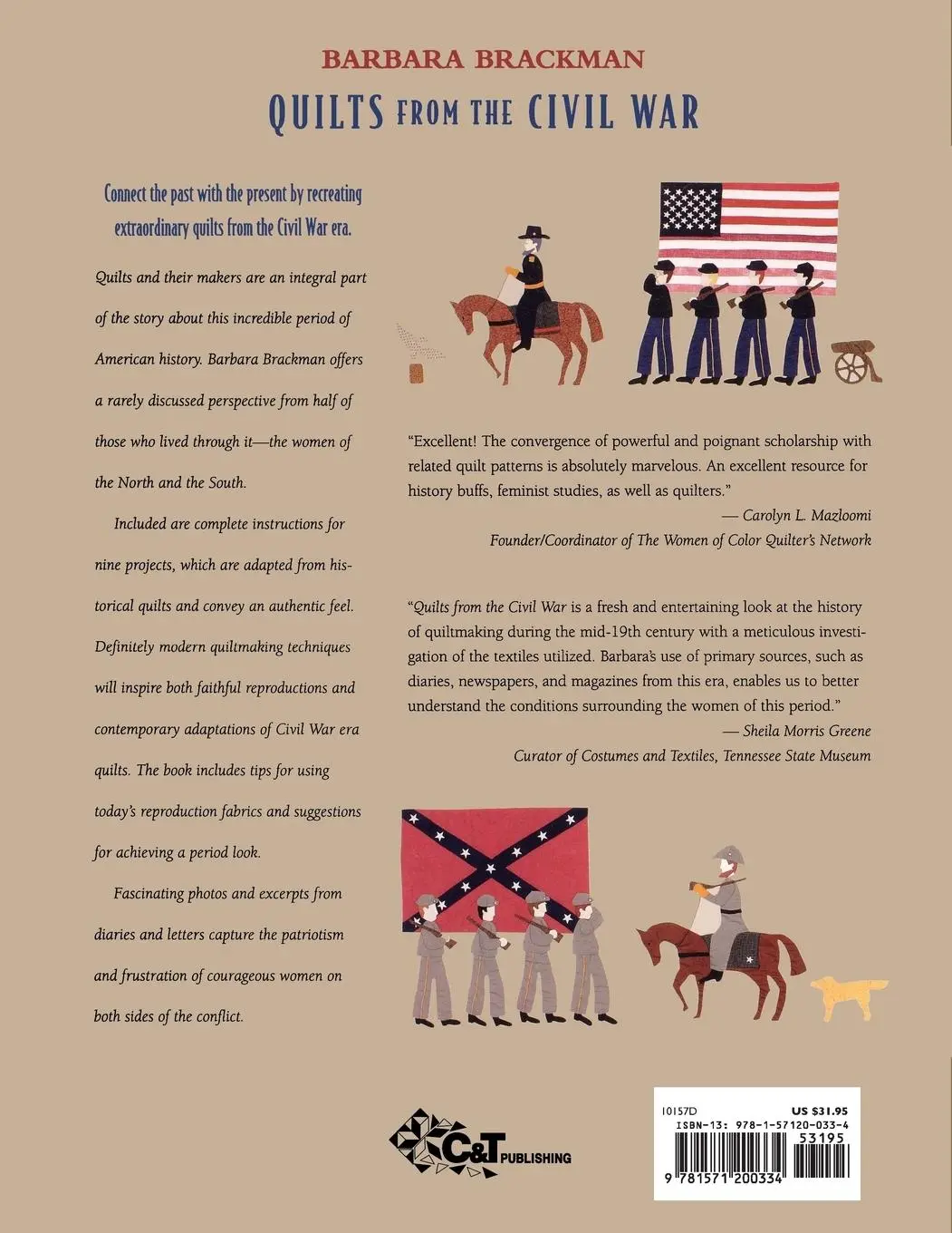 Rückseite: 9781571200334 | Quilts from the Civil War - Print on Demand Edition | Barbara Brackman