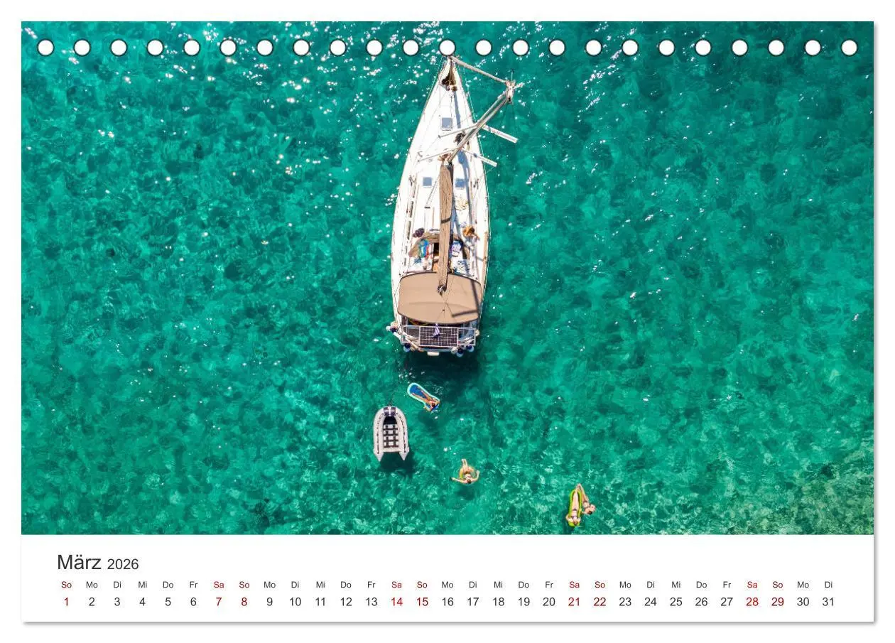 Bild: 9783457560334 | Segeln - Die Freiheit genießen. (Tischkalender 2026 DIN A5 quer),...