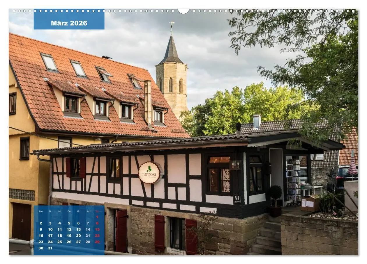 Bild: 9783516030334 | Kontraste Waiblingen (Wandkalender 2026 DIN A2 quer), CALVENDO...