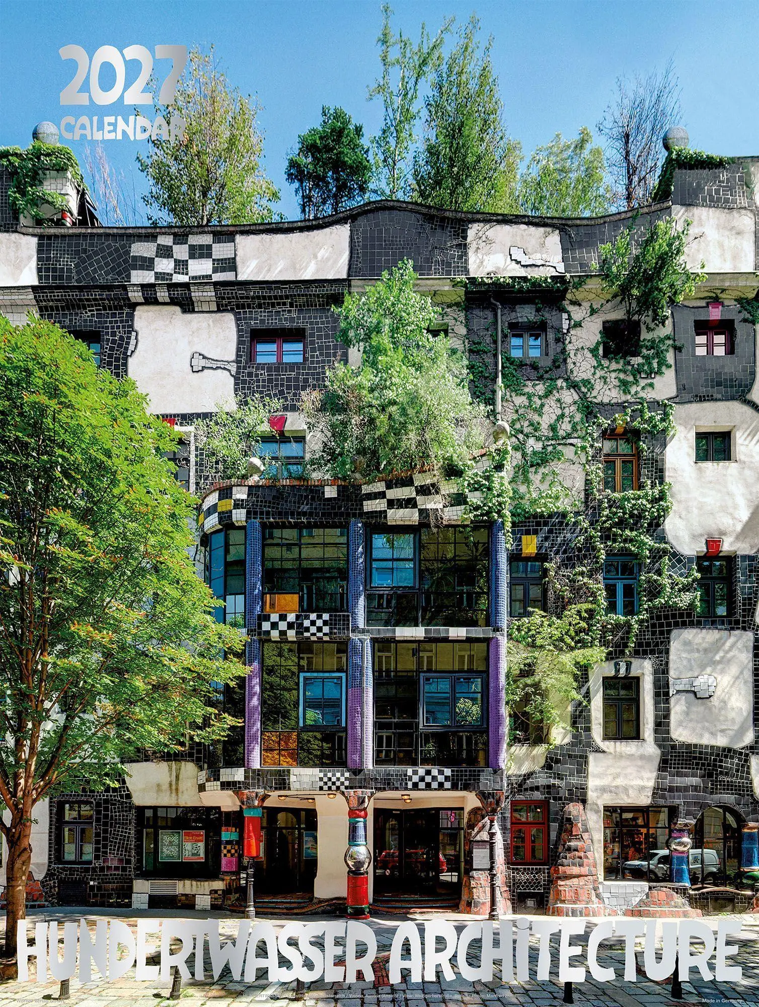 Cover: 9783910430334 | Großer Hundertwasser Architektur Kalender 2027 | Wörner Verlag GmbH