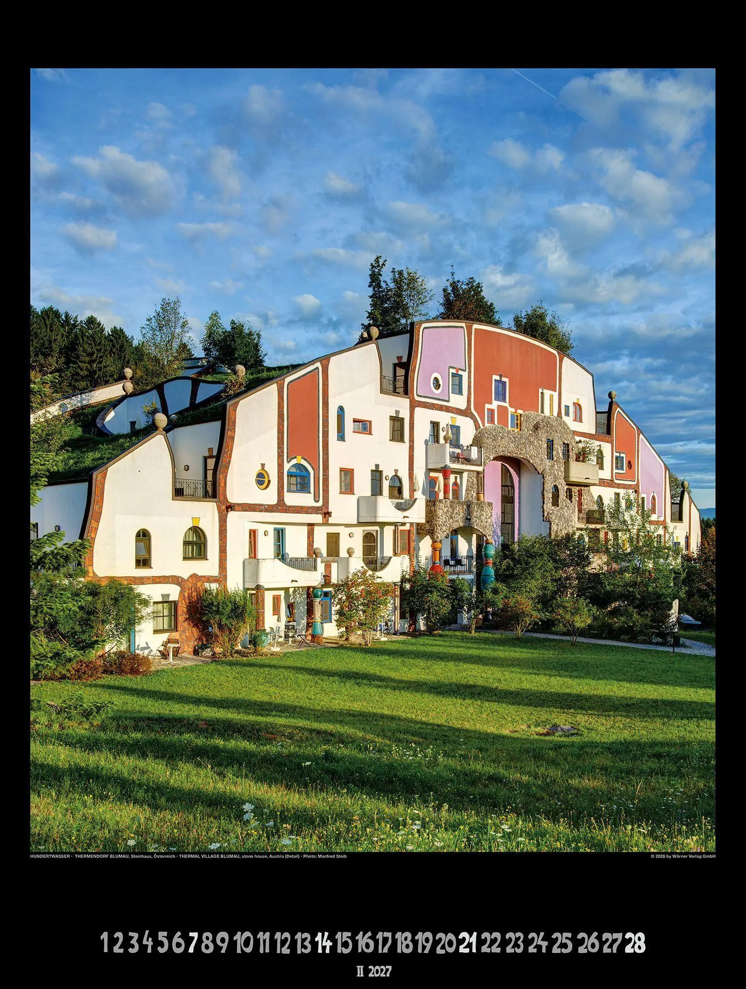 Bild: 9783910430334 | Großer Hundertwasser Architektur Kalender 2027 | Wörner Verlag GmbH