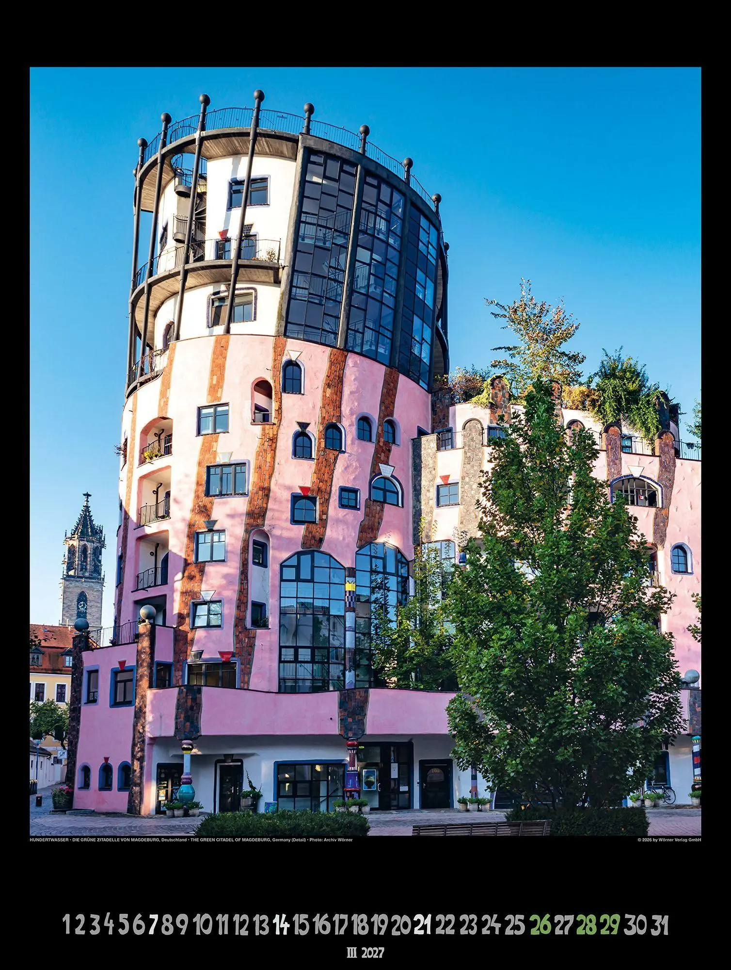 Bild: 9783910430334 | Großer Hundertwasser Architektur Kalender 2027 | Wörner Verlag GmbH