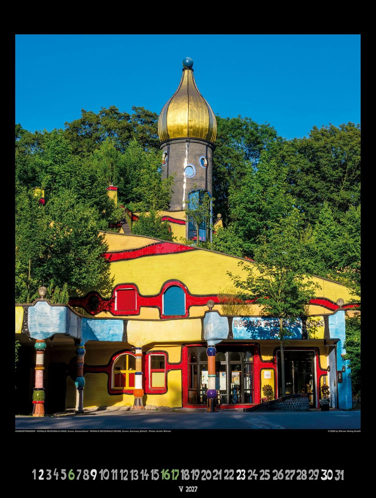 Bild: 9783910430334 | Großer Hundertwasser Architektur Kalender 2027 | Wörner Verlag GmbH