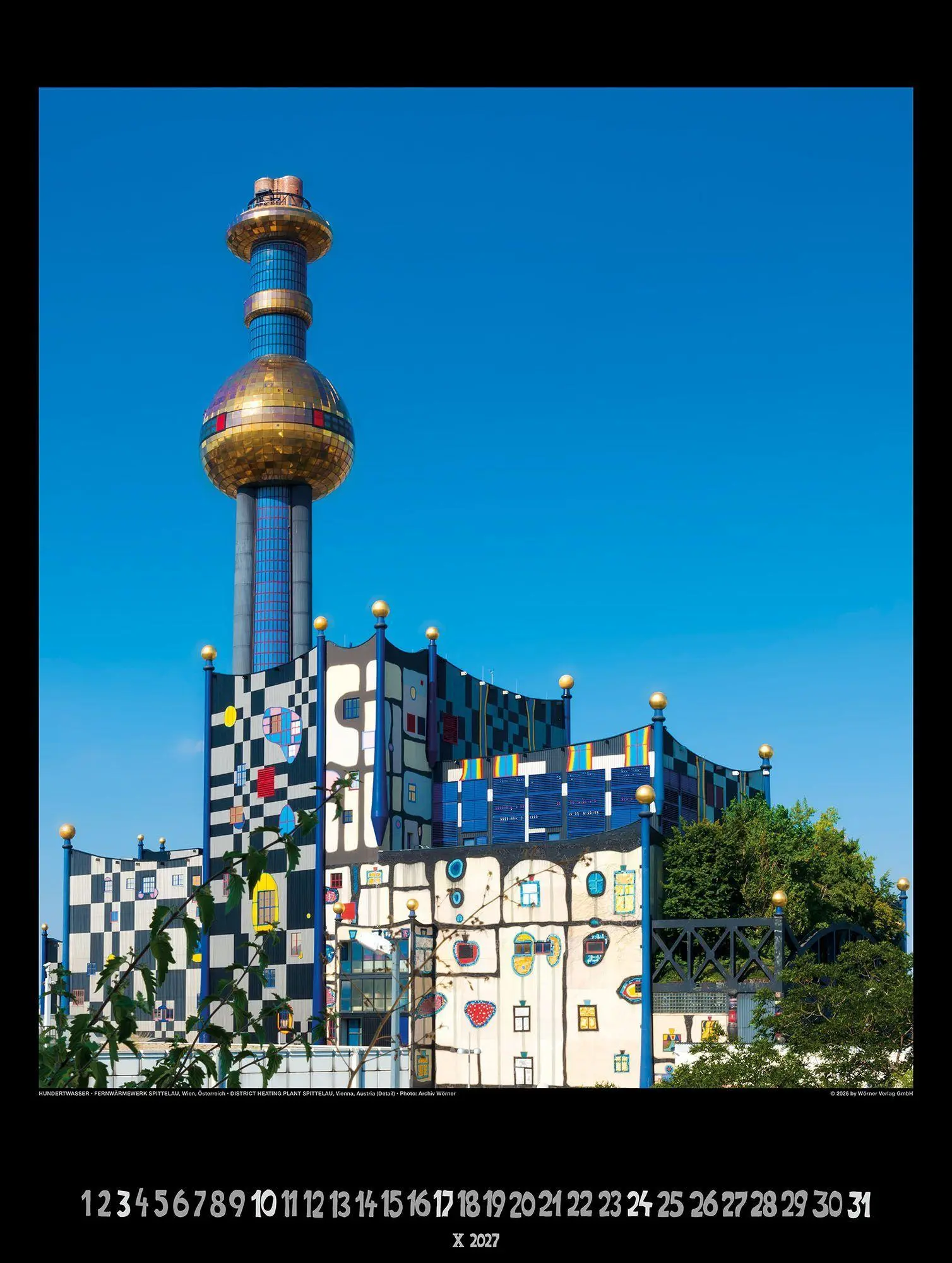 Bild: 9783910430334 | Großer Hundertwasser Architektur Kalender 2027 | Wörner Verlag GmbH