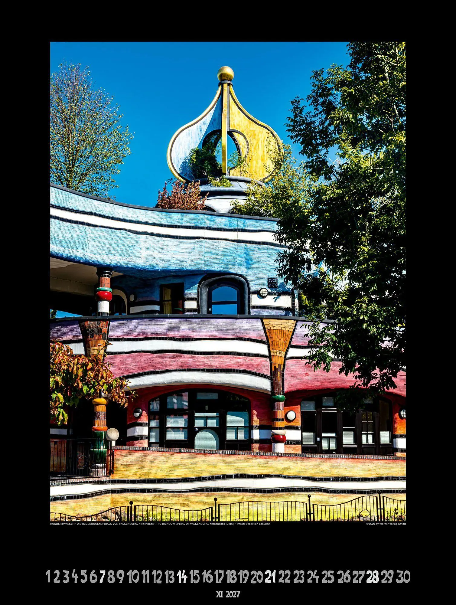 Bild: 9783910430334 | Großer Hundertwasser Architektur Kalender 2027 | Wörner Verlag GmbH
