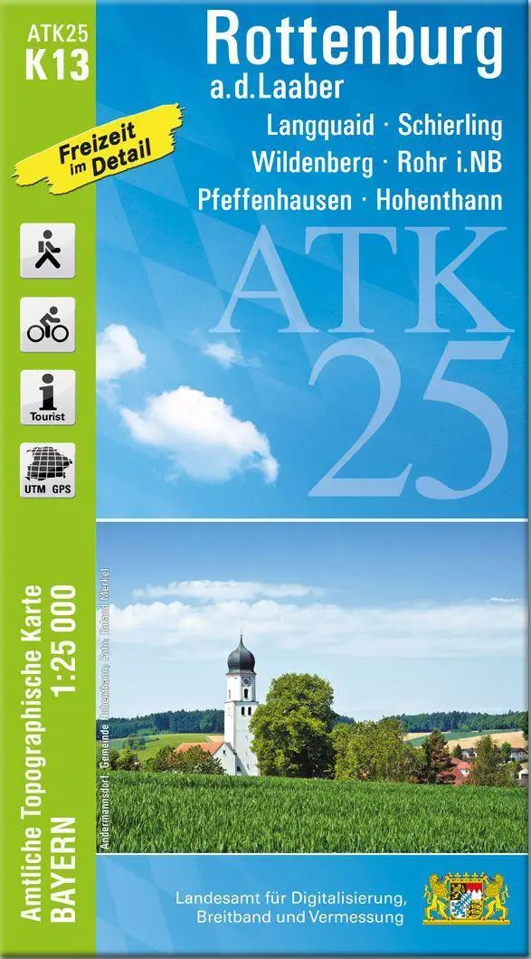 Cover: 9783987760334 | ATK25-K13 Rottenburg a.d.Laaber (Amtliche Topographische Karte...