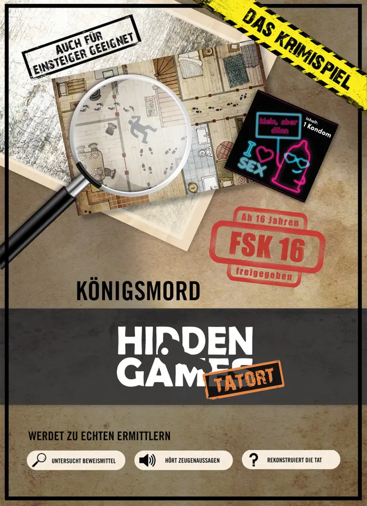 Cover: 4260686490434 | Hidden Games Tatort - Königsmord | Spiel | In Spielebox | 32 S. | 2022