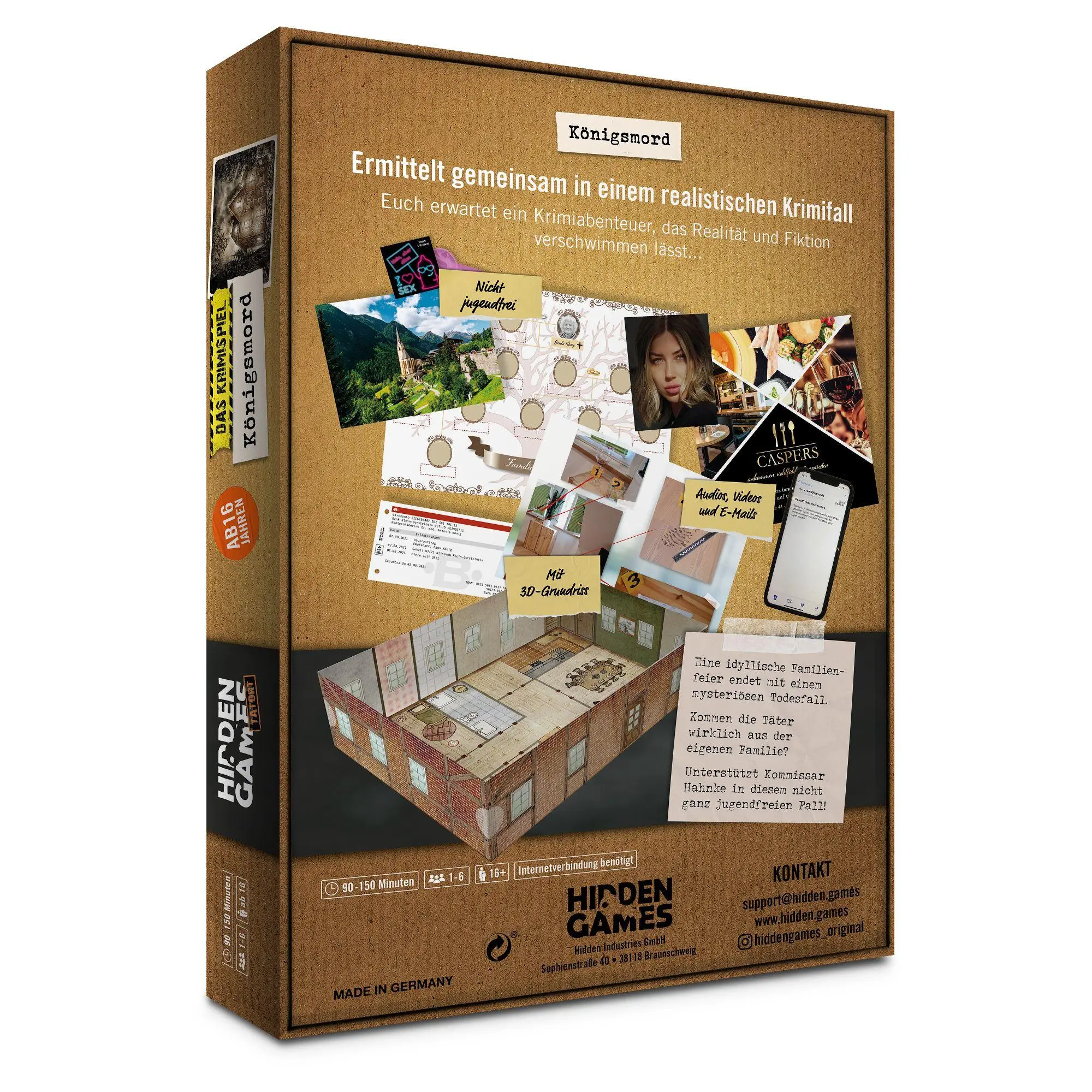 Bild: 4260686490434 | Hidden Games Tatort: Königsmord | Spiel | 32 S. | HID00006 | Deutsch