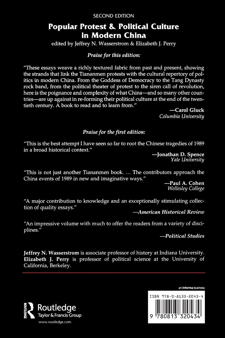 Rückseite: 9780813320434 | Popular Protest And Political Culture In Modern China | Second Edition