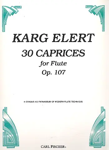 Cover: 9780825820434 | 30 Caprices Op.107 | Sigfrid Karg-Elert | Buch | Carl Fischer