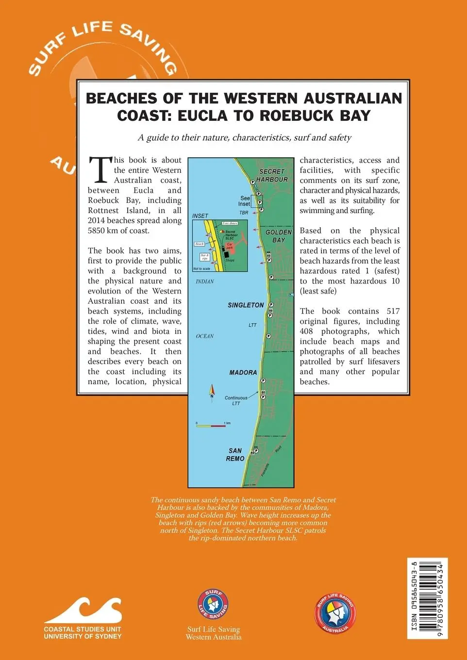 Rückseite: 9780958650434 | Beaches of the Western Australian Coast | Eucla to Roebuck Bay | Short