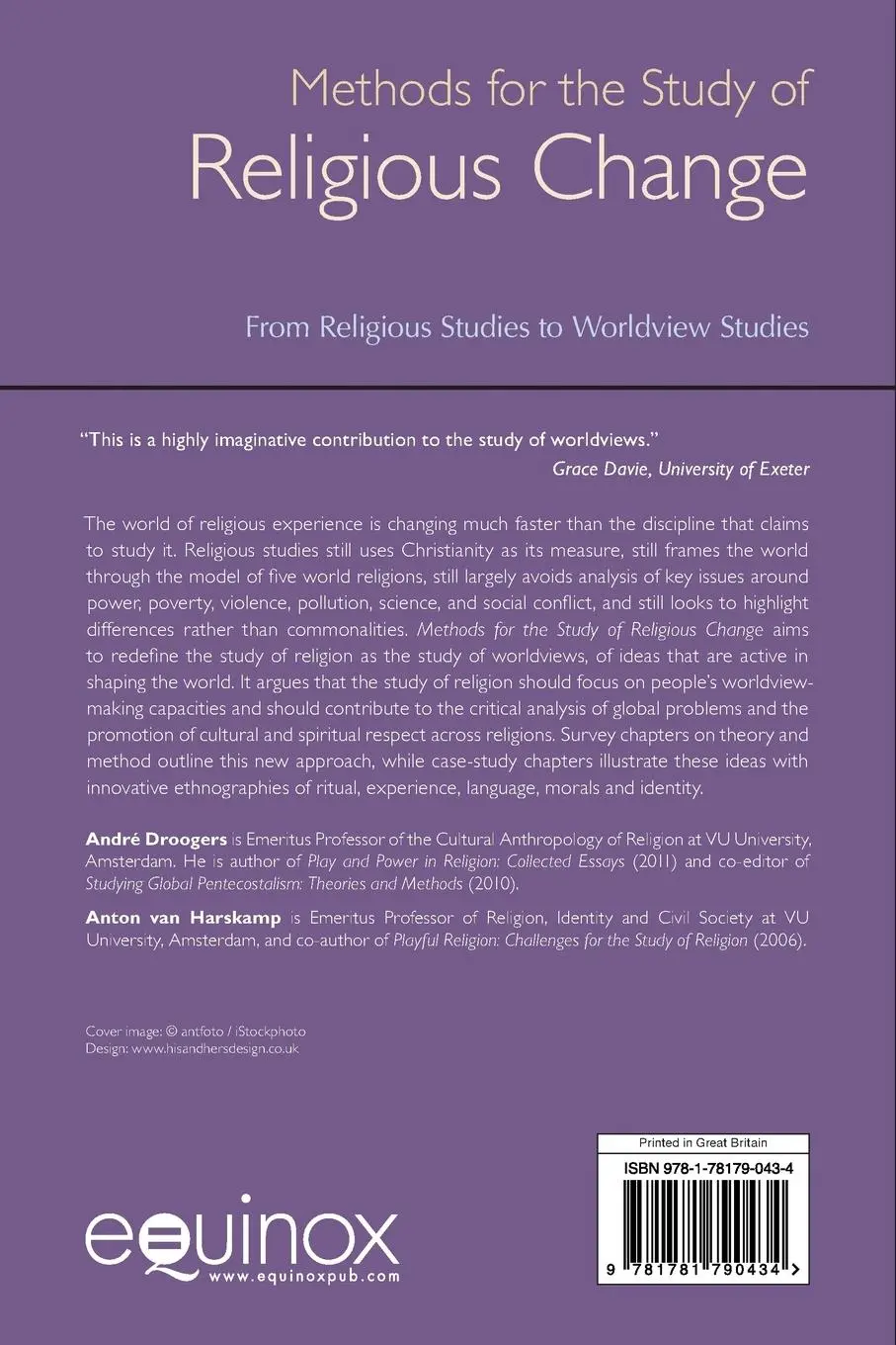 Rückseite: 9781781790434 | Methods for the Study of Religious Change | Andre Droogers (u. a.)