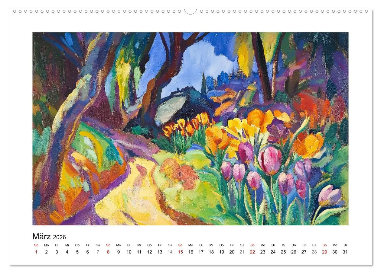 Bild: 9783457310434 | Expressionistisch durchs Jahr (Wandkalender 2026 DIN A2 quer),...