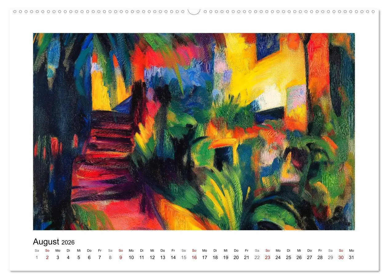 Bild: 9783457310434 | Expressionistisch durchs Jahr (Wandkalender 2026 DIN A2 quer),...