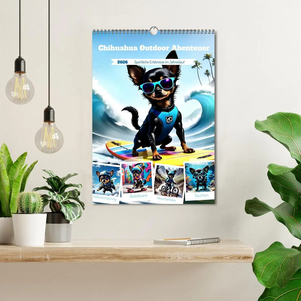 Bild: 9783516260434 | Chihuahua Outdoor Abenteuer (Wandkalender 2026 DIN A3 hoch),...