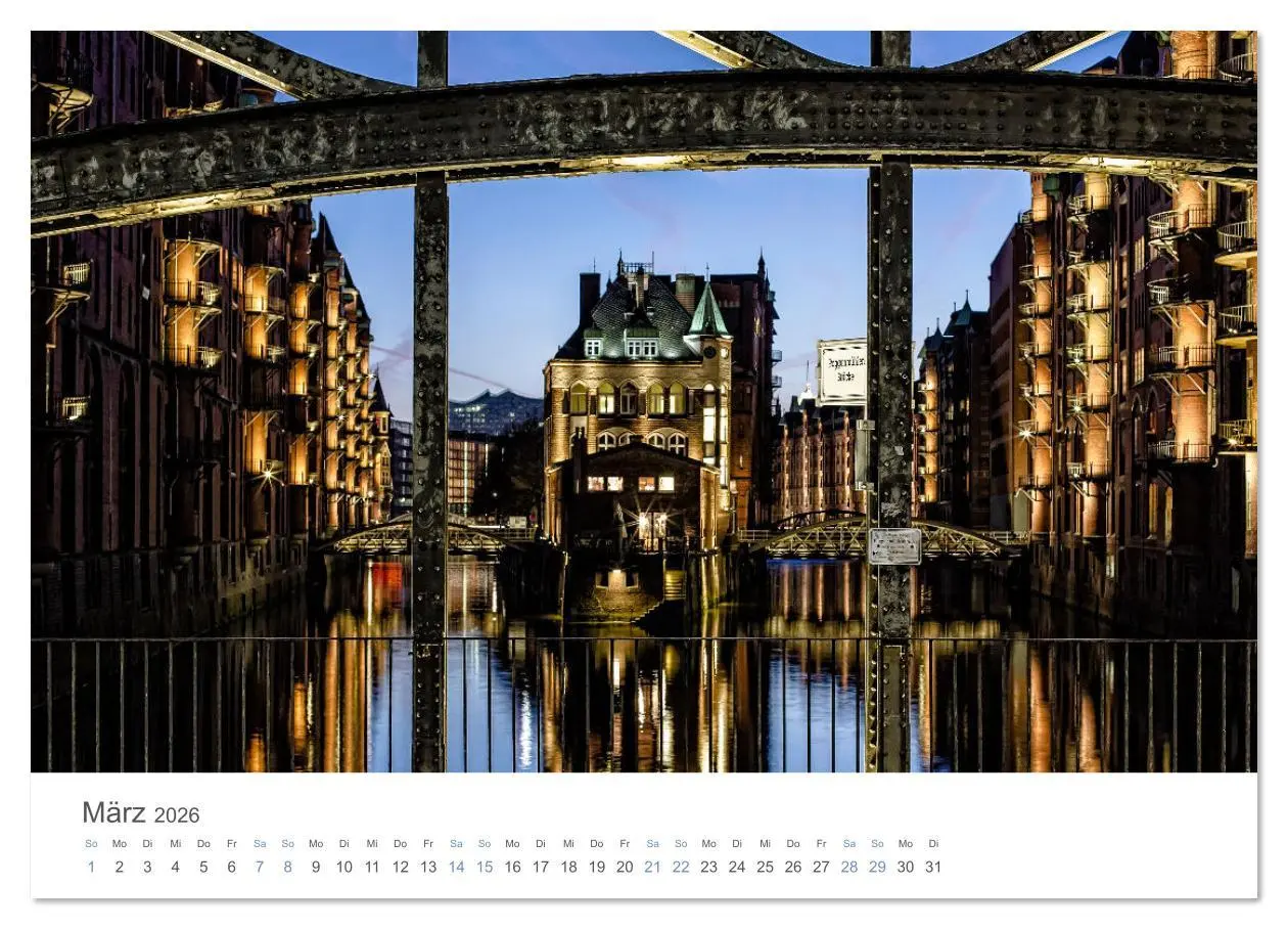 Bild: 9783516640434 | Die Elbmetropole Hamburg (Wandkalender 2026 DIN A4 quer), CALVENDO...