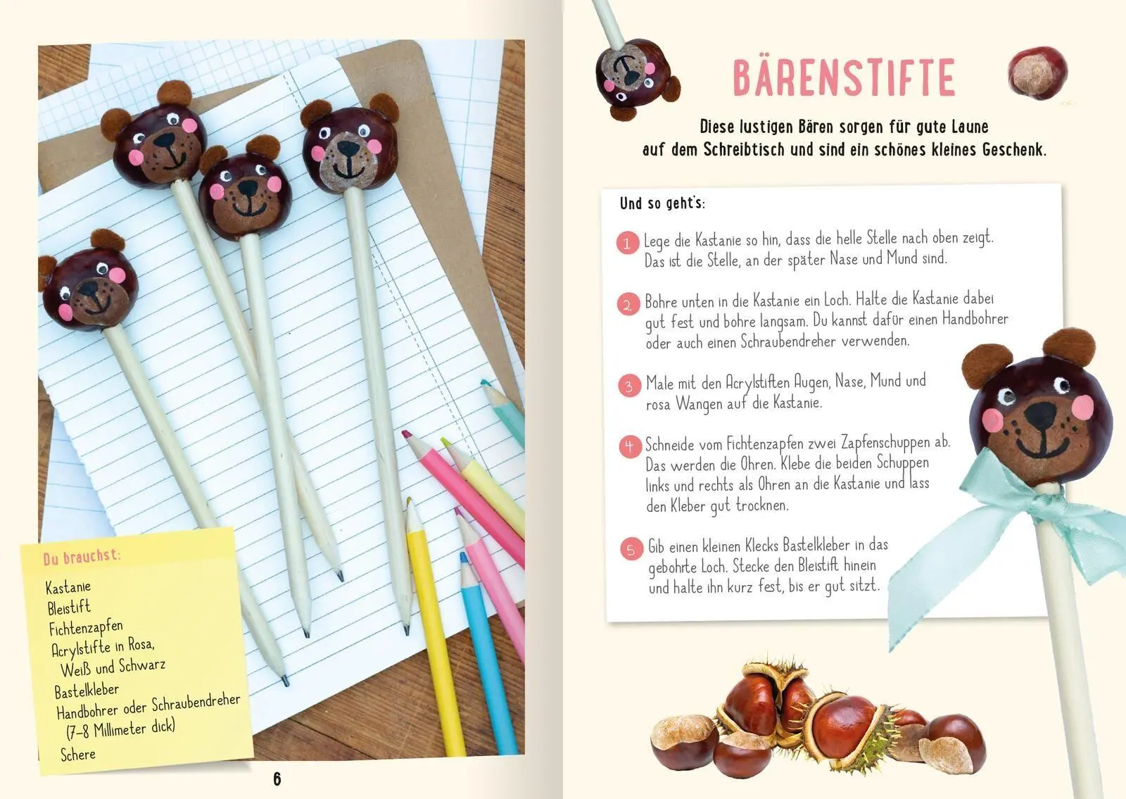 Bild: 9783845870434 | Mein Kastanien-Bastelbuch | Pia Deges | Taschenbuch | 64 S. | Deutsch