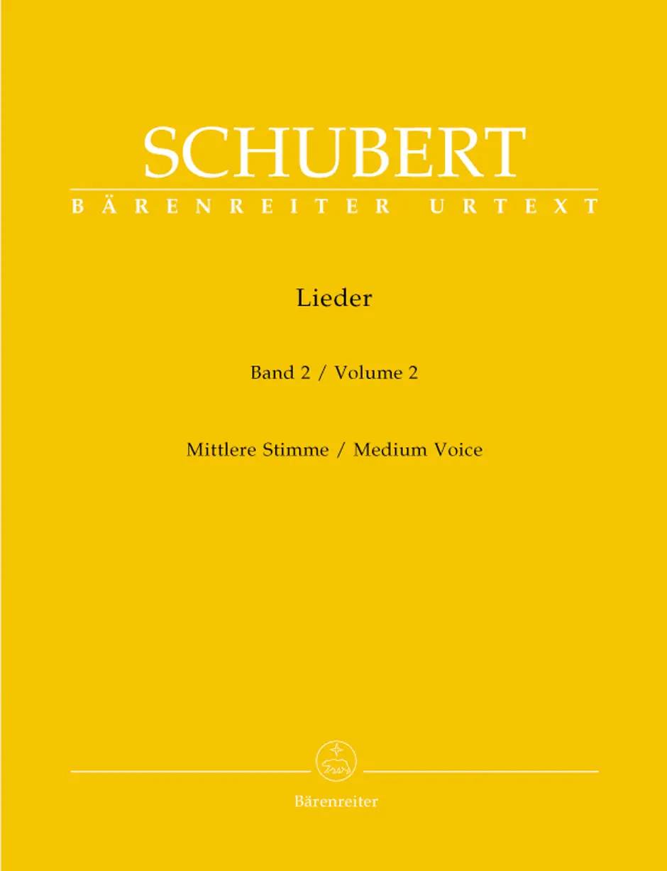 Cover: 9790006530434 | Lieder 2 | Mittlere Stimme - Bärenreiter Urtext, Noten | Schubert
