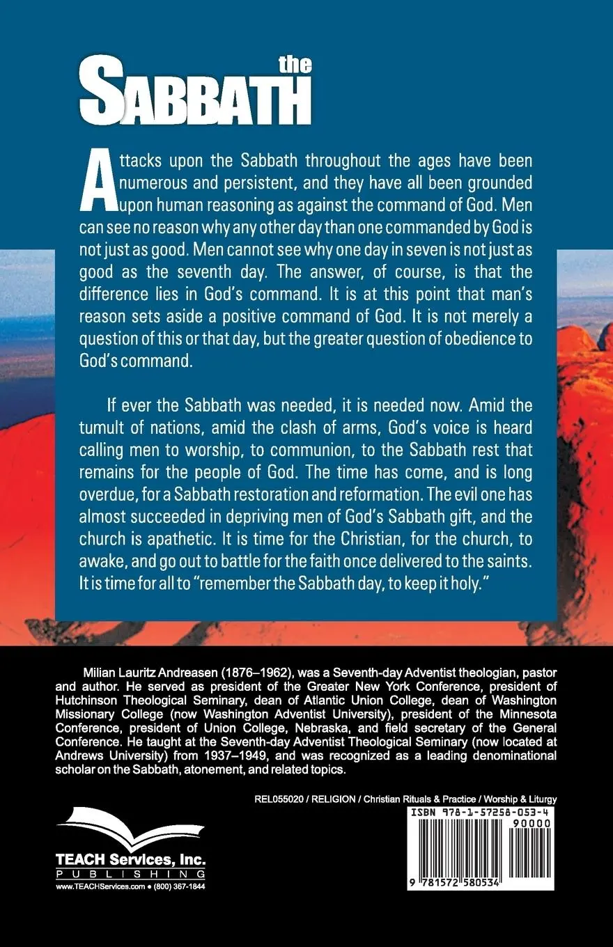 Rückseite: 9781572580534 | The Sabbath | Which Day and Why? | Milian Lauritz Andreasen | Buch