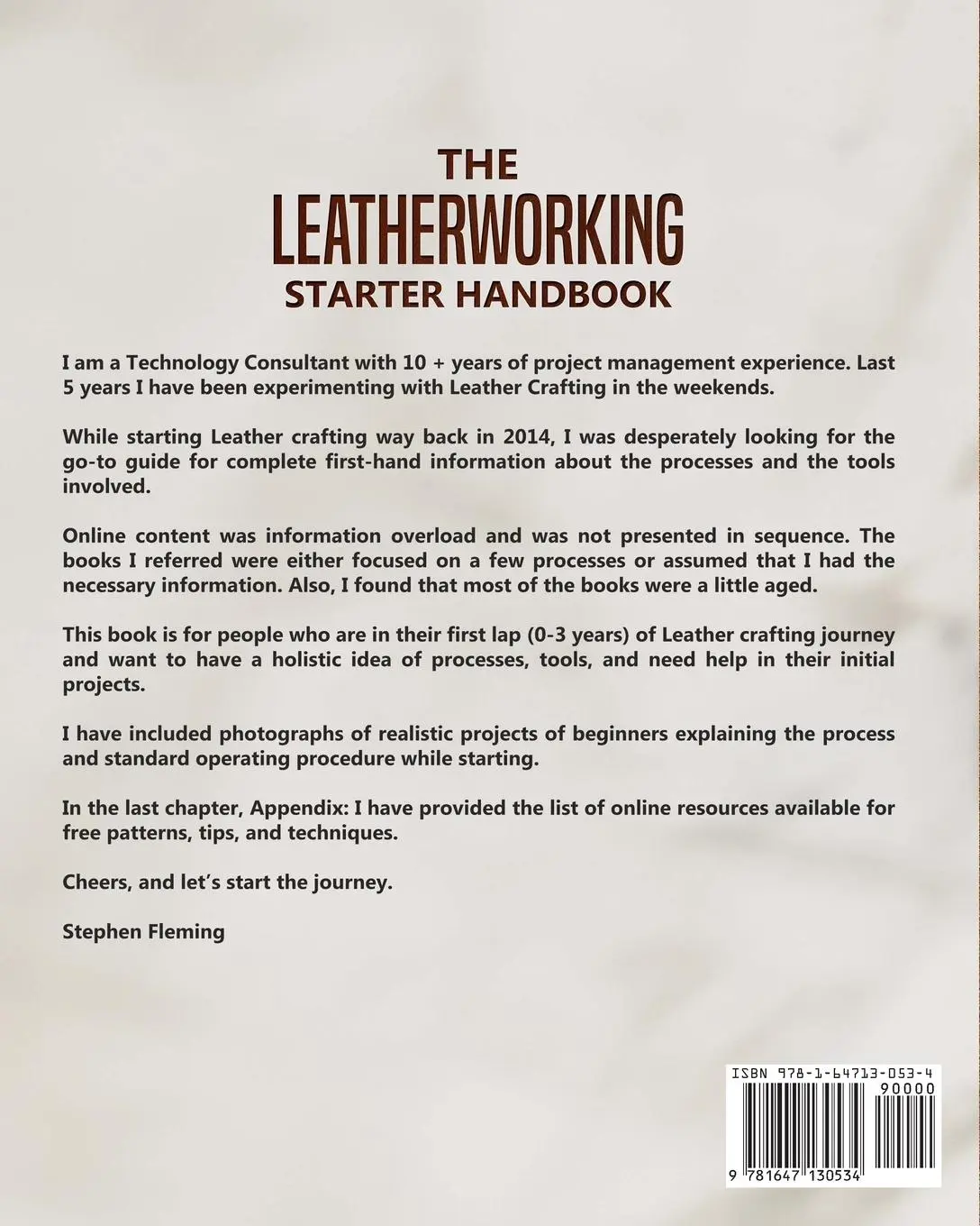 Rückseite: 9781647130534 | The Leatherworking Starter Handbook | Stephen Fleming | Taschenbuch