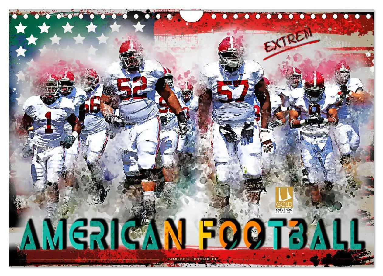 Cover: 9783457920534 | American Football extrem (Wandkalender 2026 DIN A4 quer), CALVENDO...