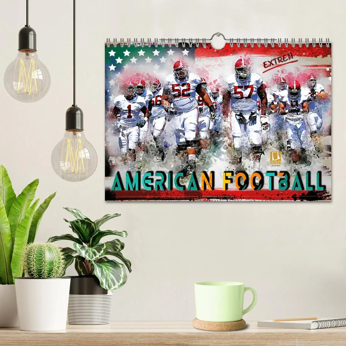 Bild: 9783457920534 | American Football extrem (Wandkalender 2026 DIN A4 quer), CALVENDO...