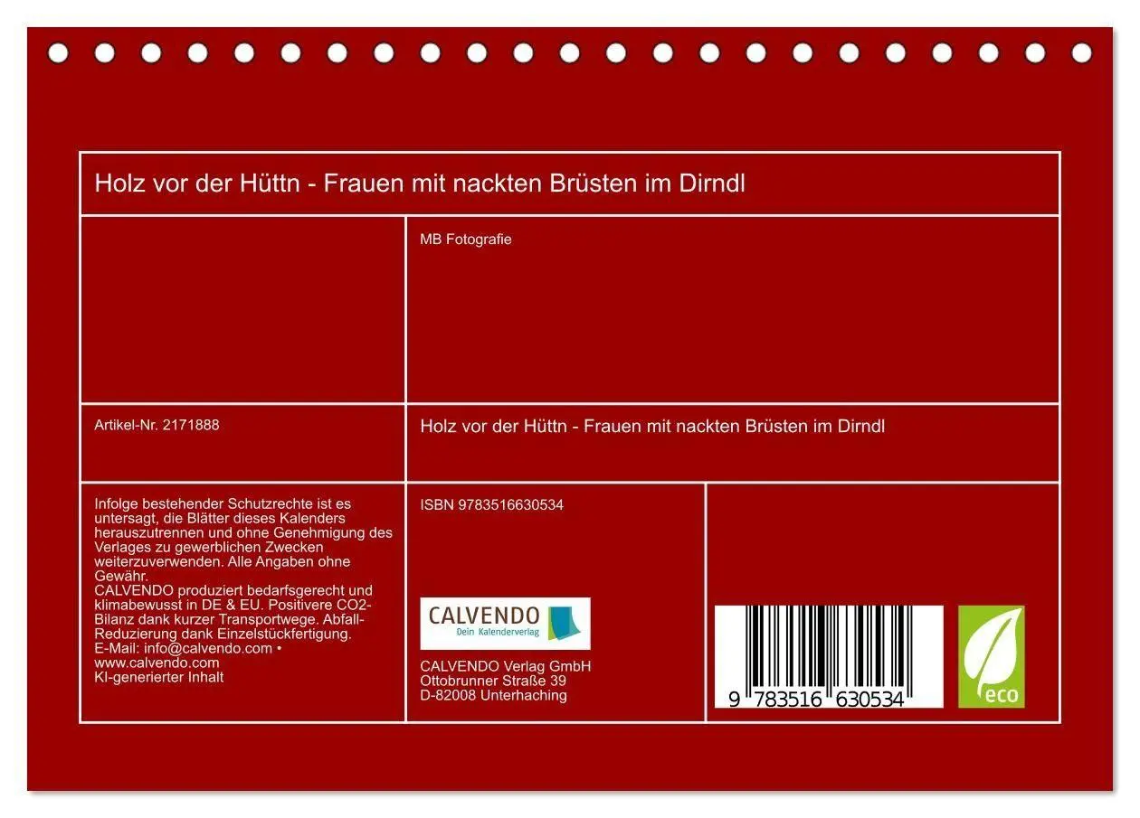 Bild: 9783516630534 | Holz vor der Hüttn - Frauen mit nackten Brüsten im Dirndl...