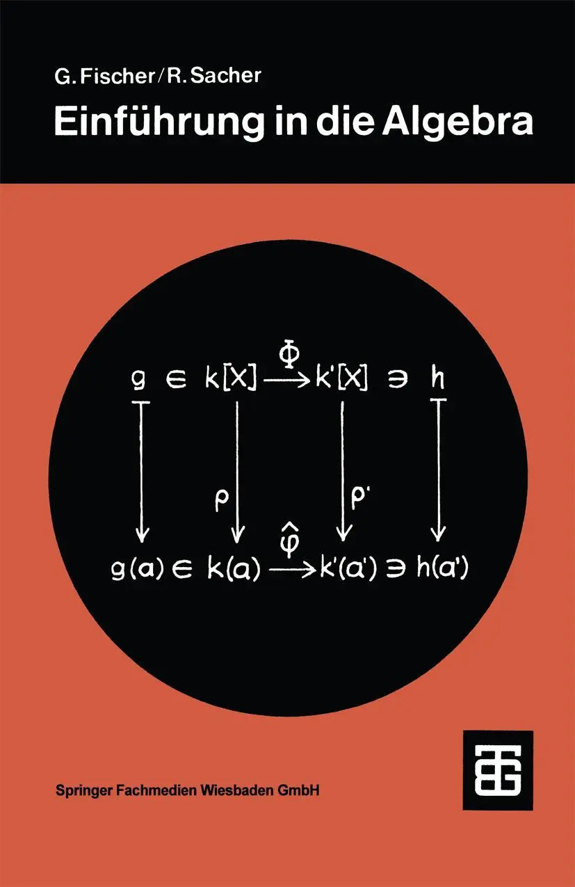 Cover: 9783519220534 | Einführung in die Algebra | Reinhard Sacher | Taschenbuch | ii | 1983