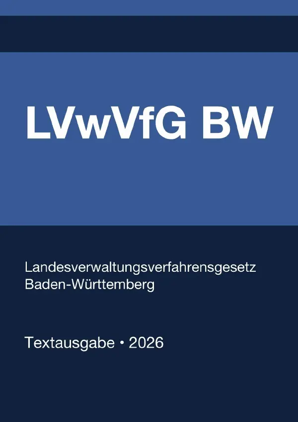 Cover: 9783565380534 | LVwVfG BW - Landesverwaltungsverfahrensgesetz Baden-Württemberg 2026